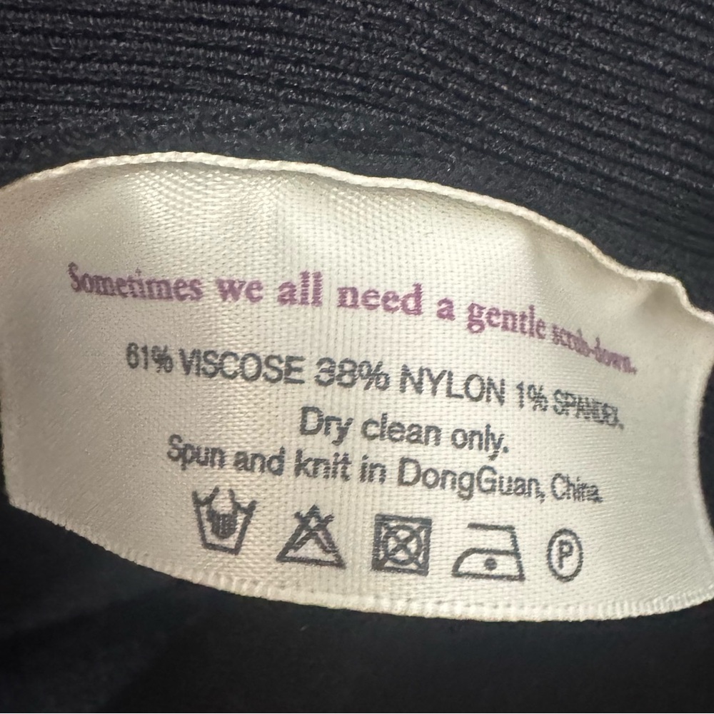 MM Lafleur Black Woolf Jardigan Blazer Size Large - Picture 7 of 7